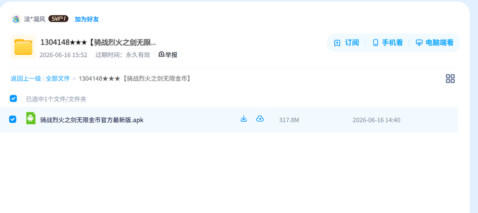 骑战烈火之剑 网盘目录截图