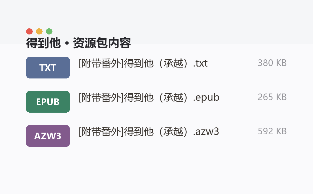 资源包内容