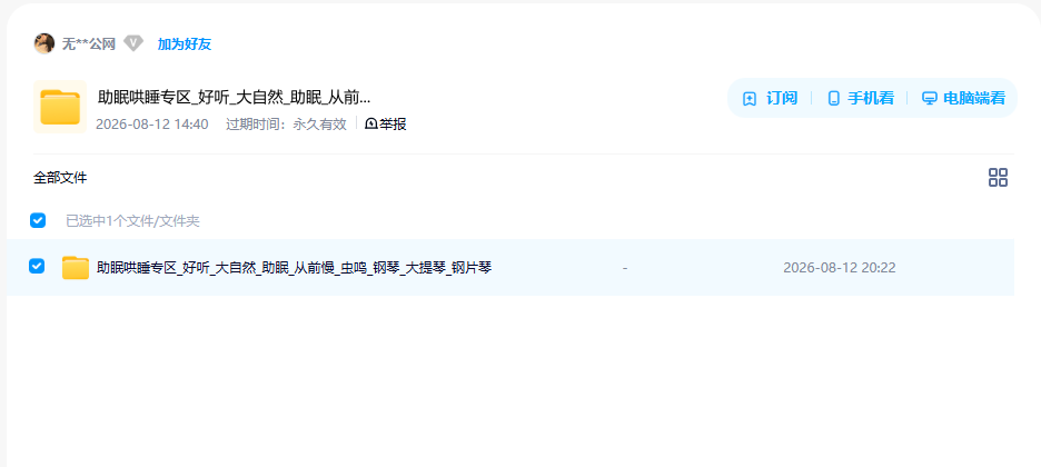 网盘目录截图