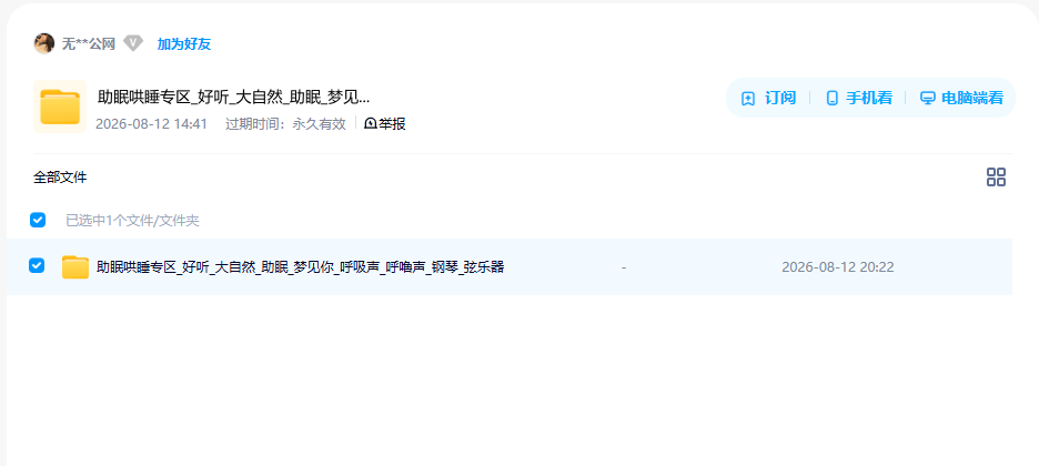 网盘目录截图