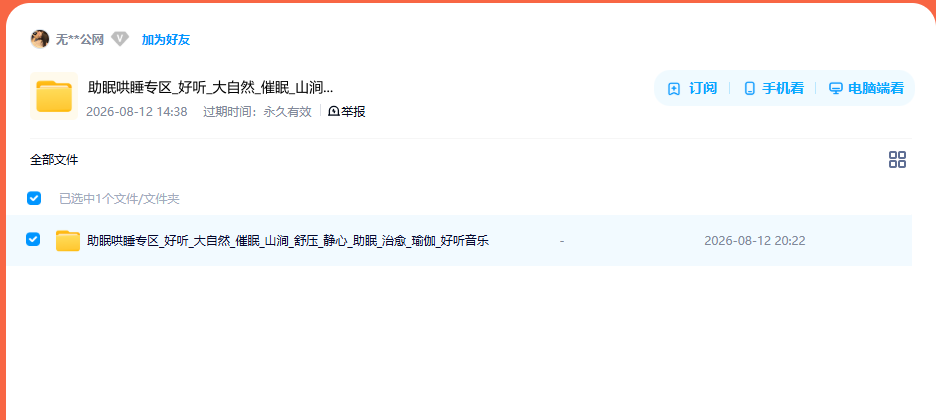 网盘目录截图