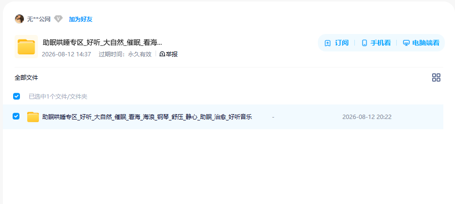 网盘目录截图