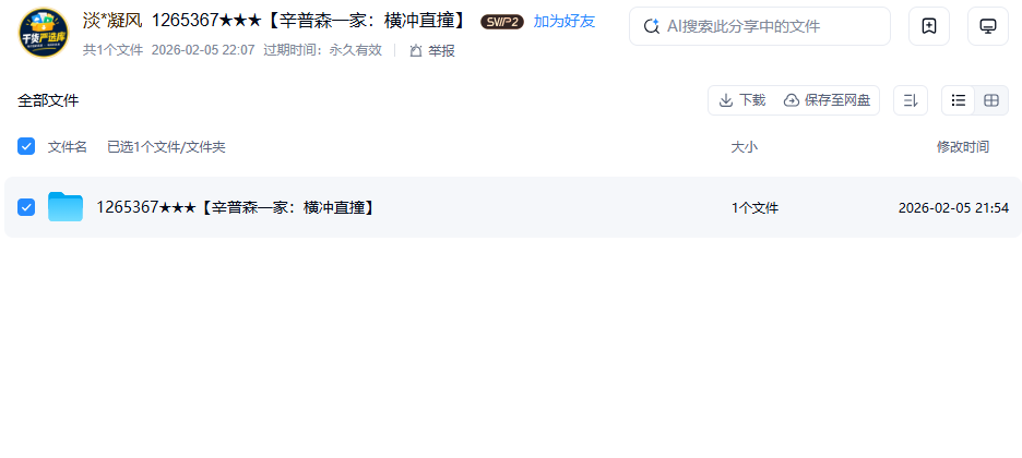 网盘目录截图